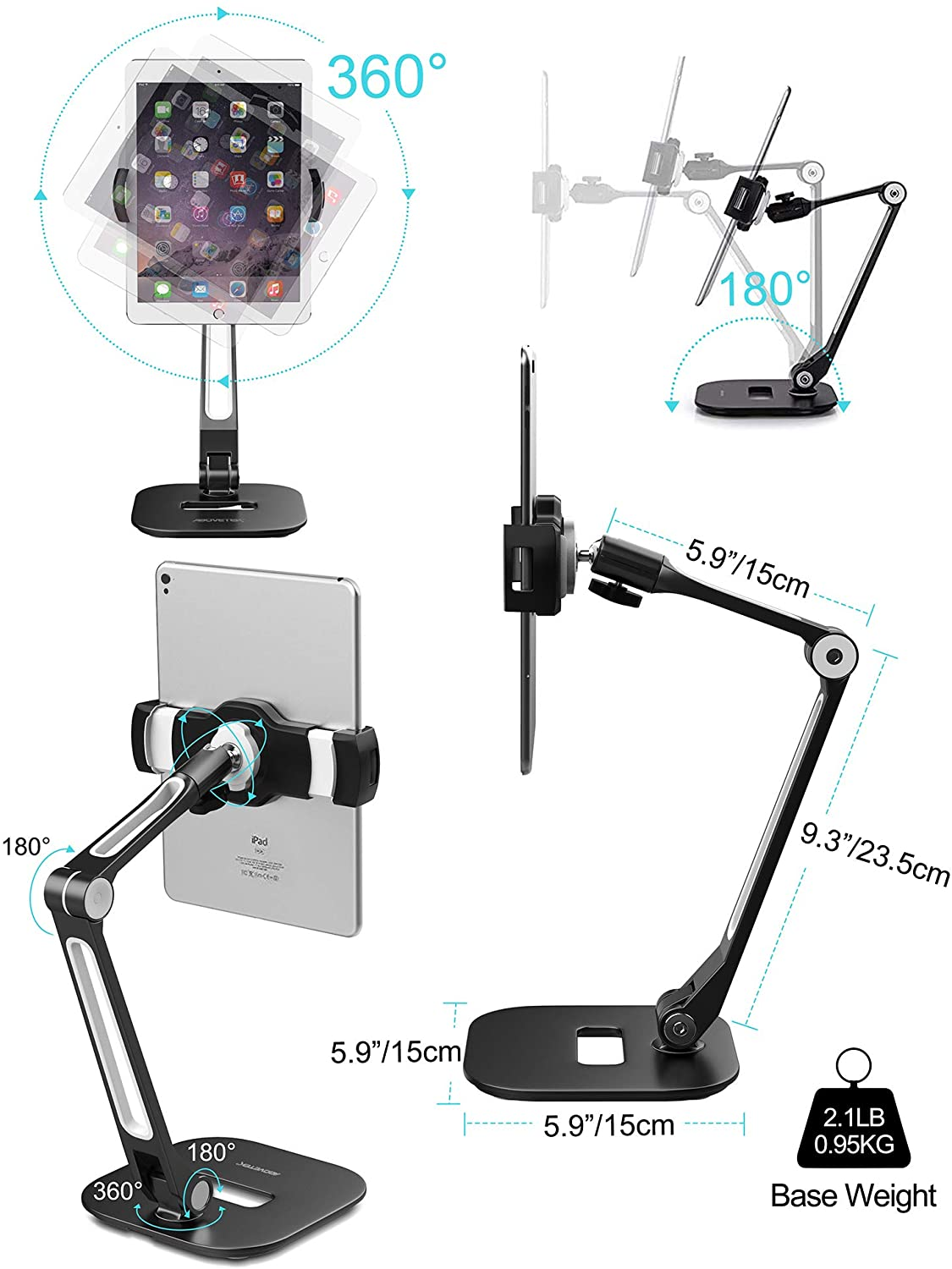 Flexible Arm Alum Stand (TS-196B)