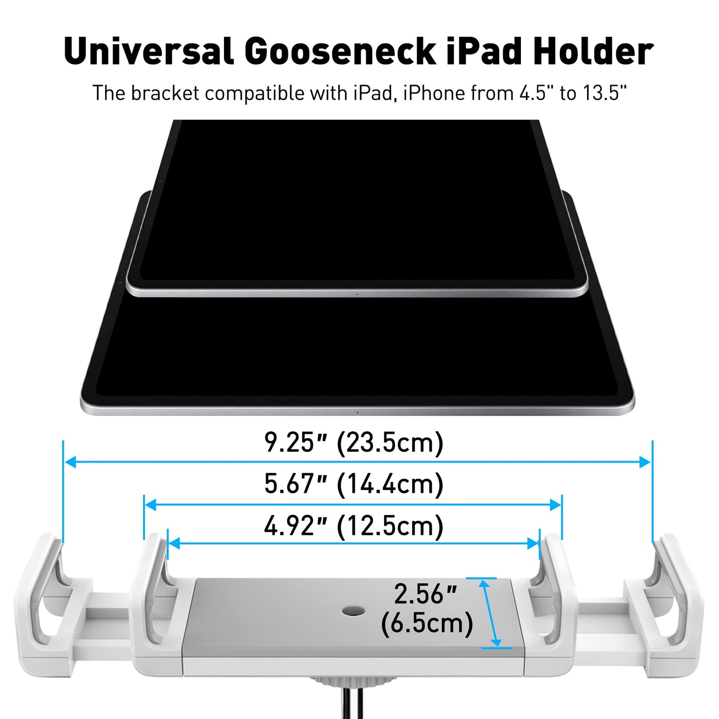 AboveTEK iPad Holder Fits for 4.5"-13.5" Tablet (Holder Only) - (TA-5)