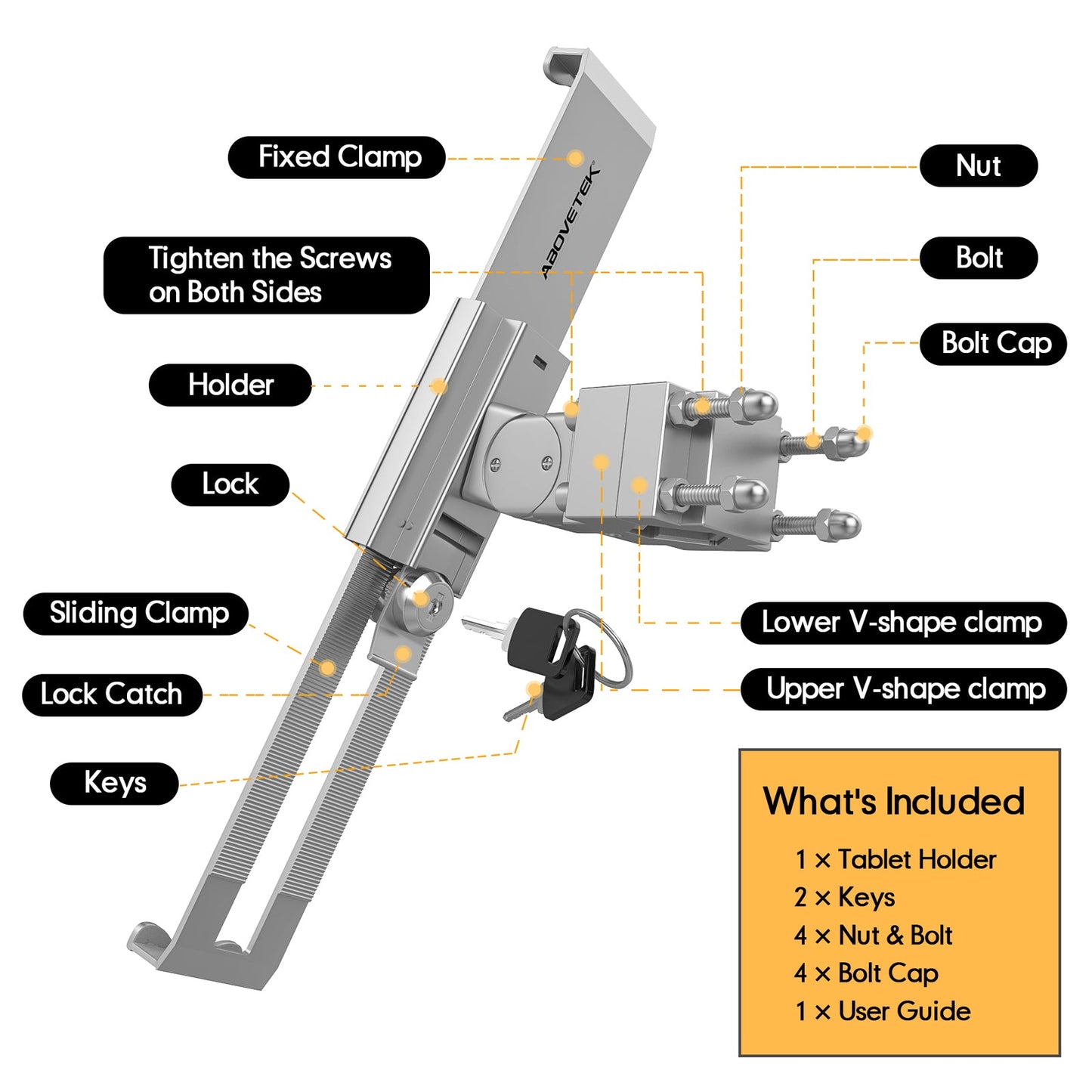 Tablet Handlebar Mount Holder (TH-238B)
