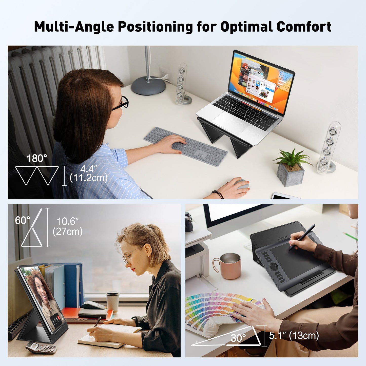 2-in-1  Ultra-Sleek Portable Laptop Stand (LS-1)