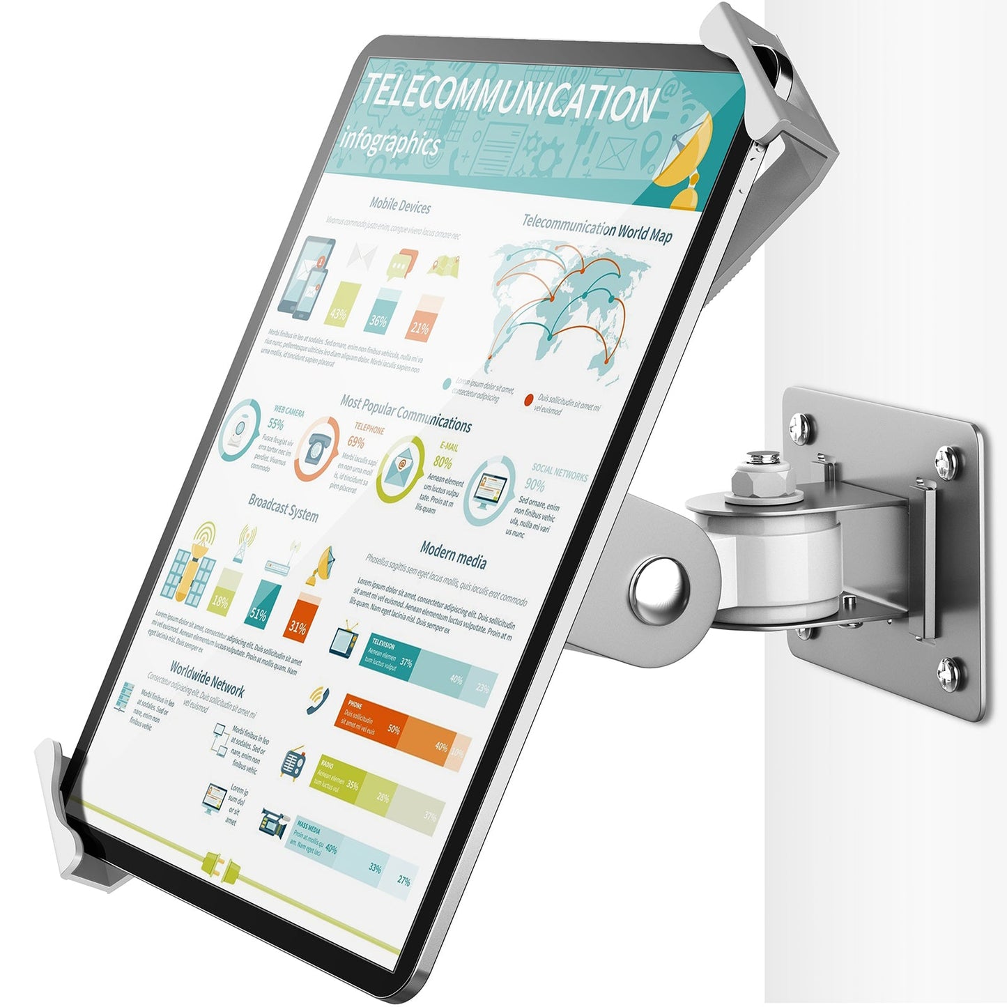 AboveTEK Anti Theft Tablet Wall Mount  (TH-248B)