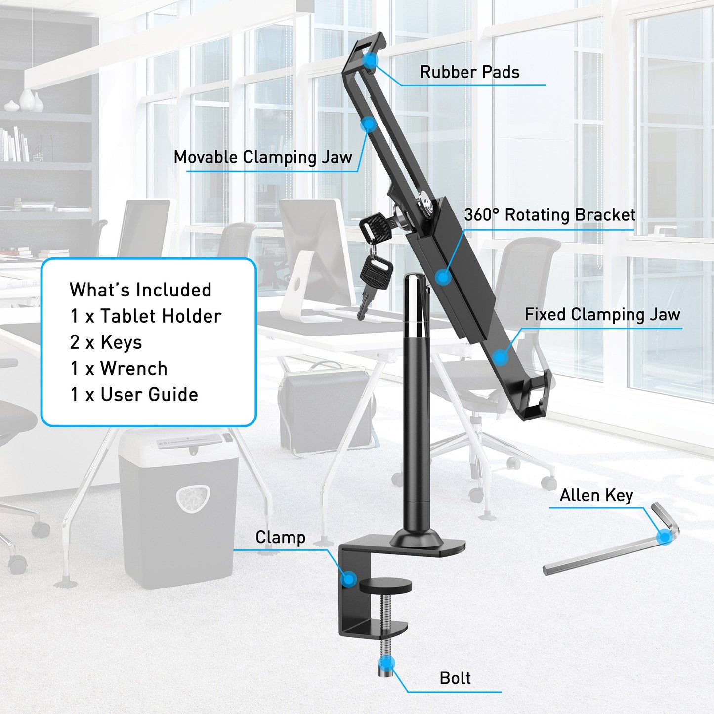 Anti Theft Locking Tablet Stand Holder (TH-518)