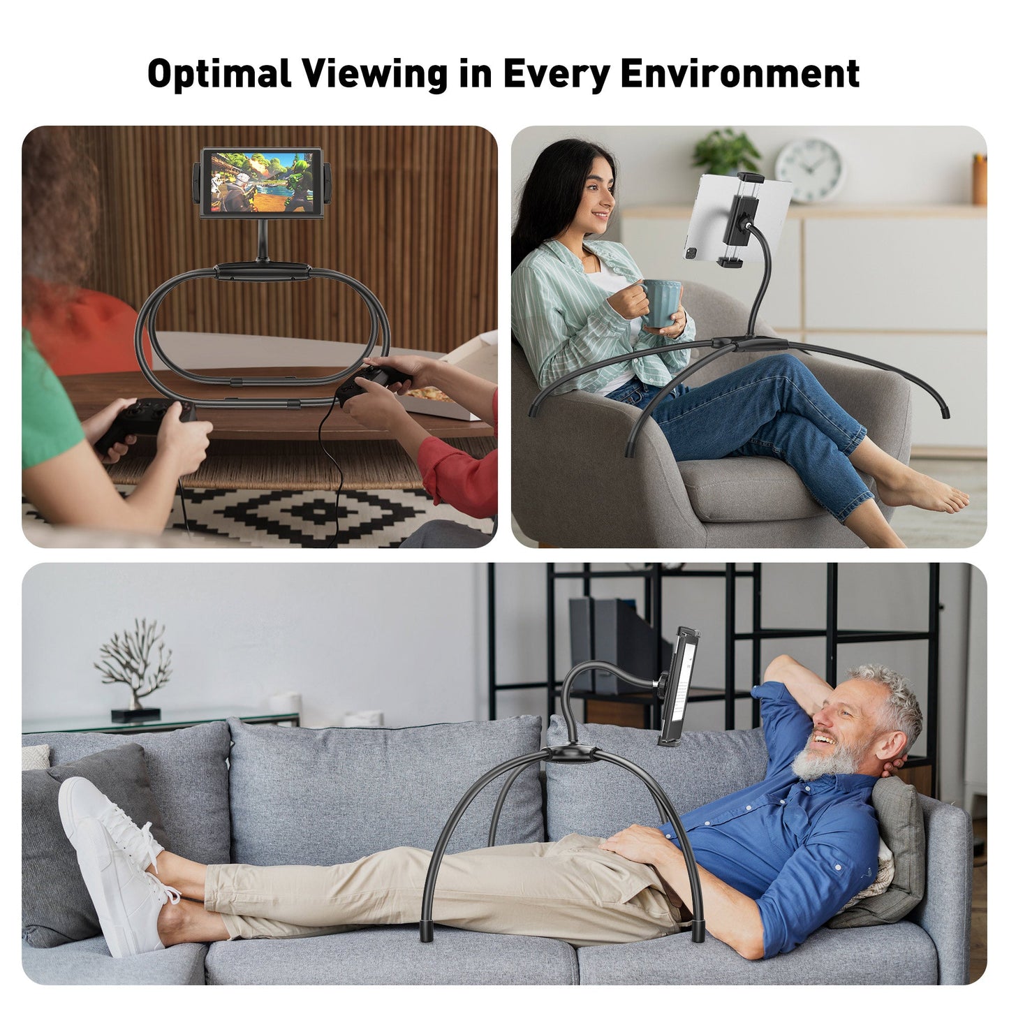 AboveTEK Adjustable iPad Stand Holder (TH-5B)