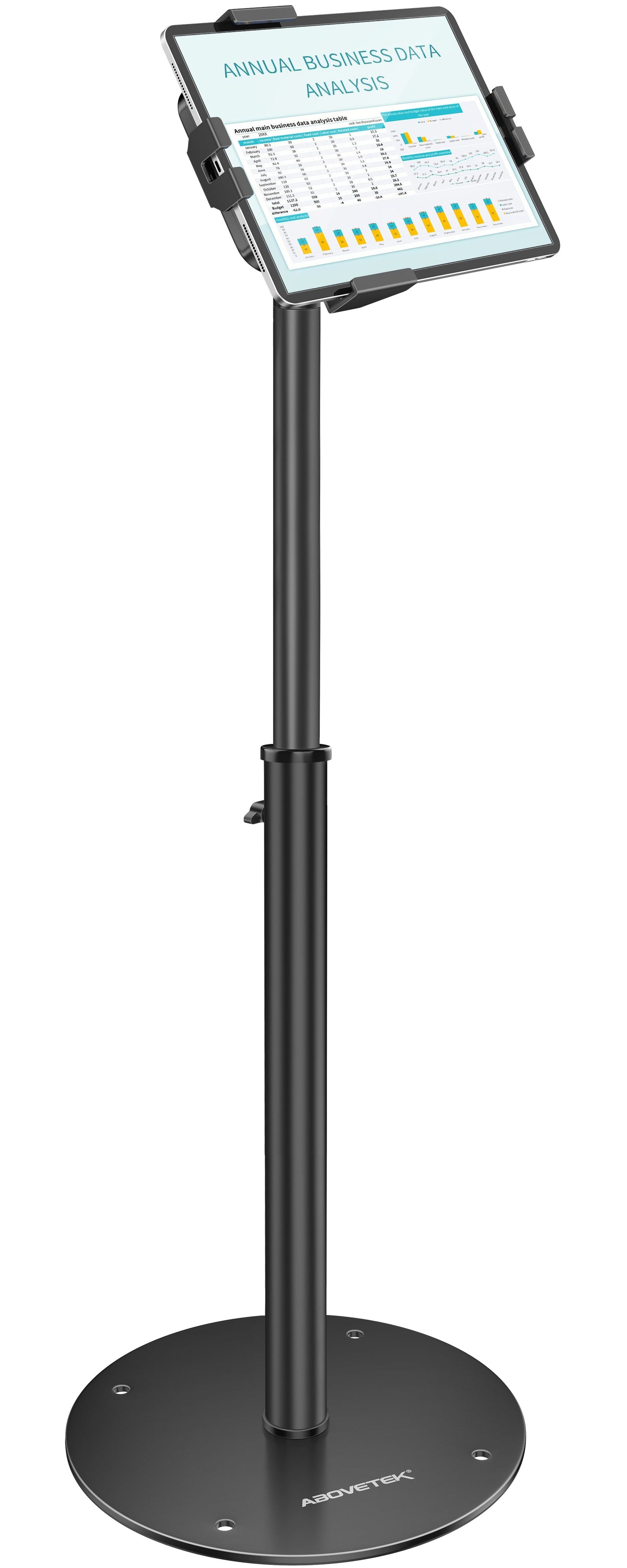 AboveTEK Anti-Theft Tablet Kiosk Floor Stand for 7.9"-11" Device (TH-608)
