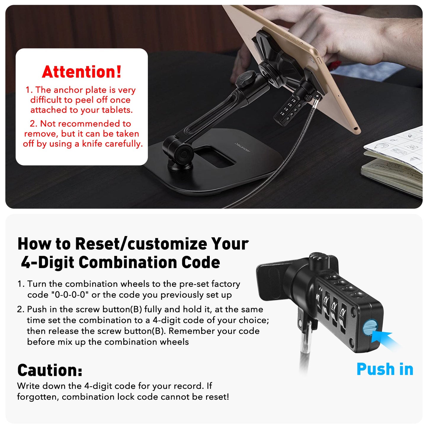 iPad Lock Security Cable (TL-180C)